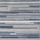 HomeRoots 8' x 10' Blue Abstract Striped Indoor Outdoor Area Rug