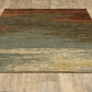 HomeRoots 8' x 10' Blue and Brown Distressed Area Rug