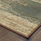 HomeRoots 8' x 10' Blue and Brown Distressed Area Rug