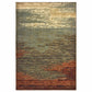 HomeRoots 8' x 10' Blue and Brown Distressed Area Rug