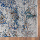 HomeRoots 8' x 10' Blue and Gray Abstract Earth Area Rug