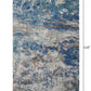 HomeRoots 8' x 10' Blue and Gray Abstract Earth Area Rug