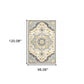 HomeRoots 8' x 10' Blue and Ivory Bohemian Rug