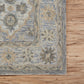 HomeRoots 8' x 10' Blue and Tan Traditional Area Rug