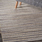 HomeRoots 8' x 10' Brown and Gray Striped Area Rug
