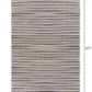 HomeRoots 8' x 10' Brown and Gray Striped Area Rug