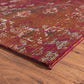 HomeRoots 8' x 10' Deep Red Traditional Area Rug