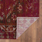 HomeRoots 8' x 10' Deep Red Traditional Area Rug