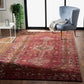 HomeRoots 8' x 10' Deep Red Traditional Area Rug