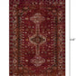 HomeRoots 8' x 10' Deep Red Traditional Area Rug