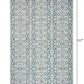 HomeRoots 8’ x 10’ Geometric Indoor Outdoor Area Rug in Blue Finiah