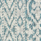HomeRoots 8’ x 10’ Geometric Indoor Outdoor Area Rug in Blue Finiah