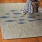 HomeRoots 8’ x 10’ Gray Coastal Indoor Outdoor Area Rug