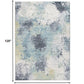 HomeRoots 8' x 10' Gray Distressed Marble Area Rug