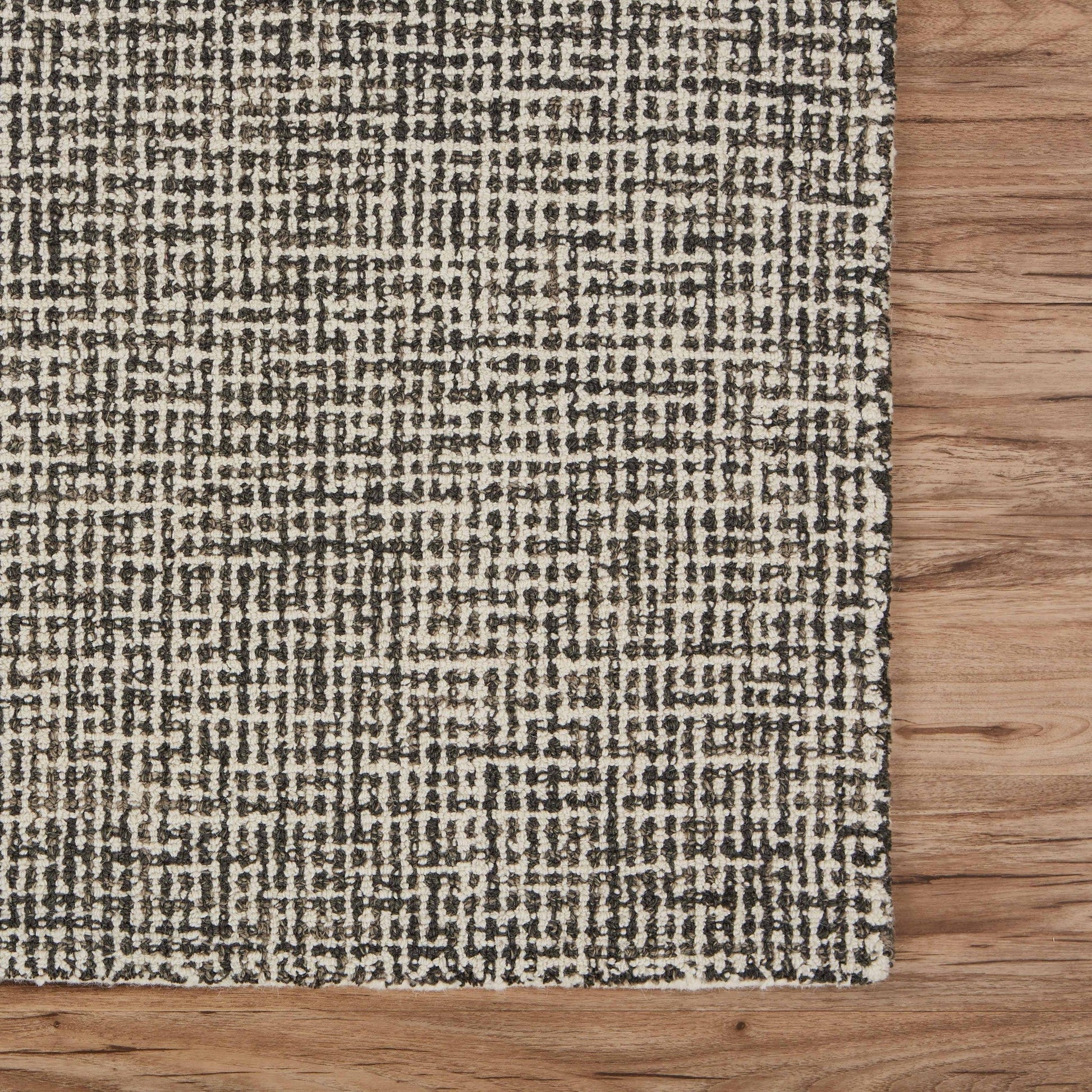 HomeRoots 8' x 10' Gray Interwoven Maze Area Rug