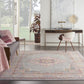 HomeRoots 8’ x 10’ Gray and Gold Medallion Area Rug