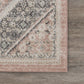HomeRoots 8' x 10' Gray and Soft Pink Traditional Area Rug