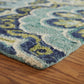 HomeRoots 8' x 10' Green Floral Artwork Area Rug