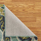 HomeRoots 8' x 10' Green Floral Artwork Area Rug