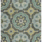 HomeRoots 8' x 10' Green Floral Artwork Area Rug