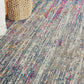 HomeRoots 8' x 10' Ivory Abstract Striations Area Rug