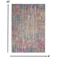 HomeRoots 8' x 10' Ivory Abstract Striations Area Rug