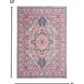 HomeRoots 8' x 10' Light Gray and Pink Medallion Area Rug