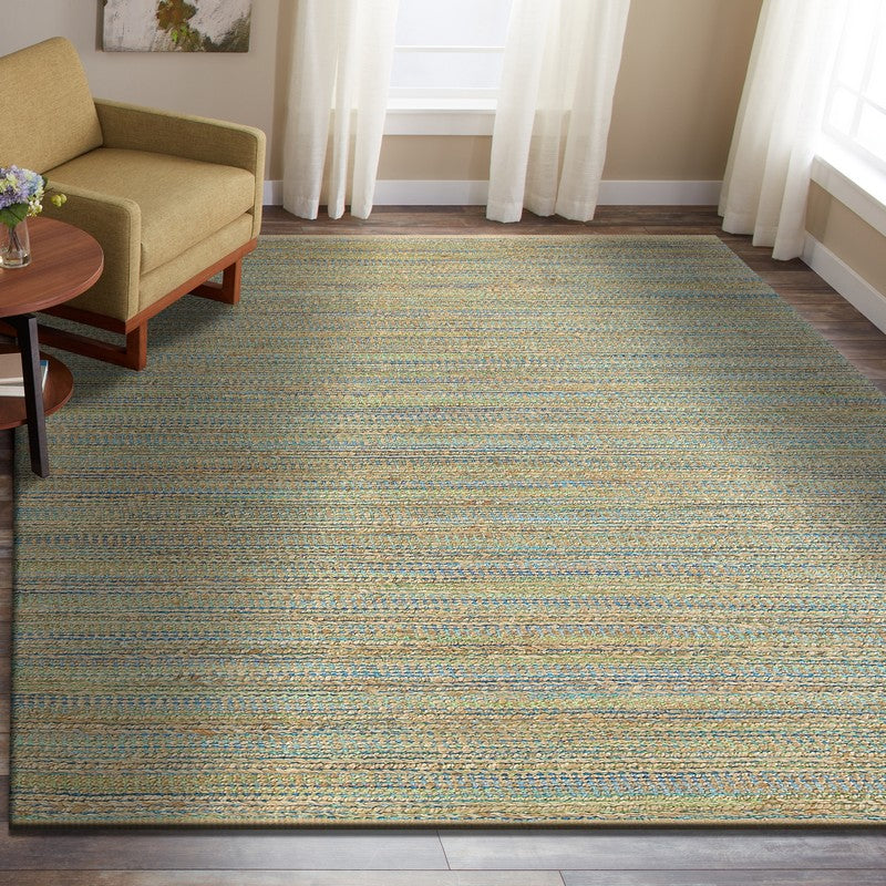 HomeRoots 8' x 10' Multitoned Braided Jute Area Rug