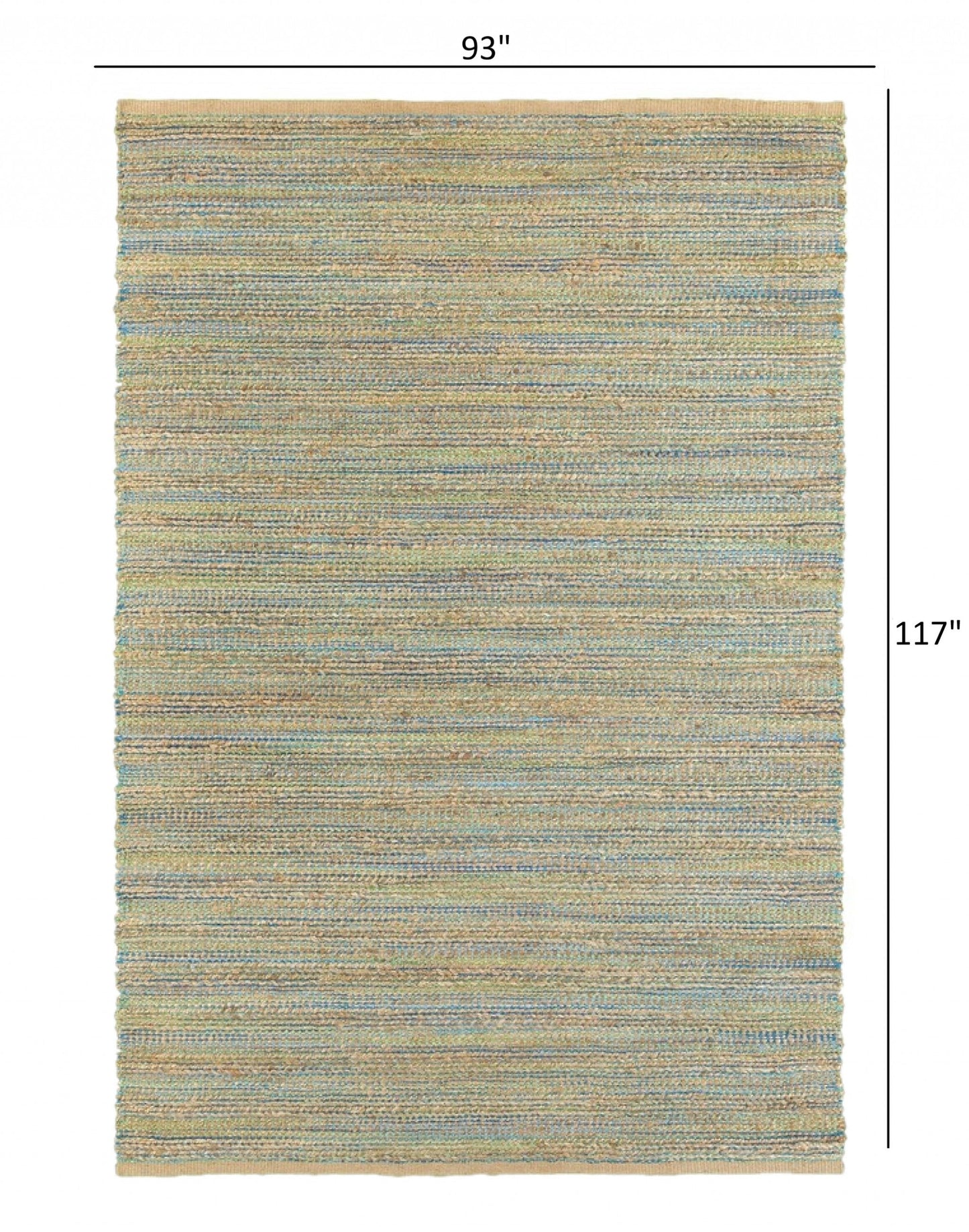 HomeRoots 8' x 10' Multitoned Braided Jute Area Rug