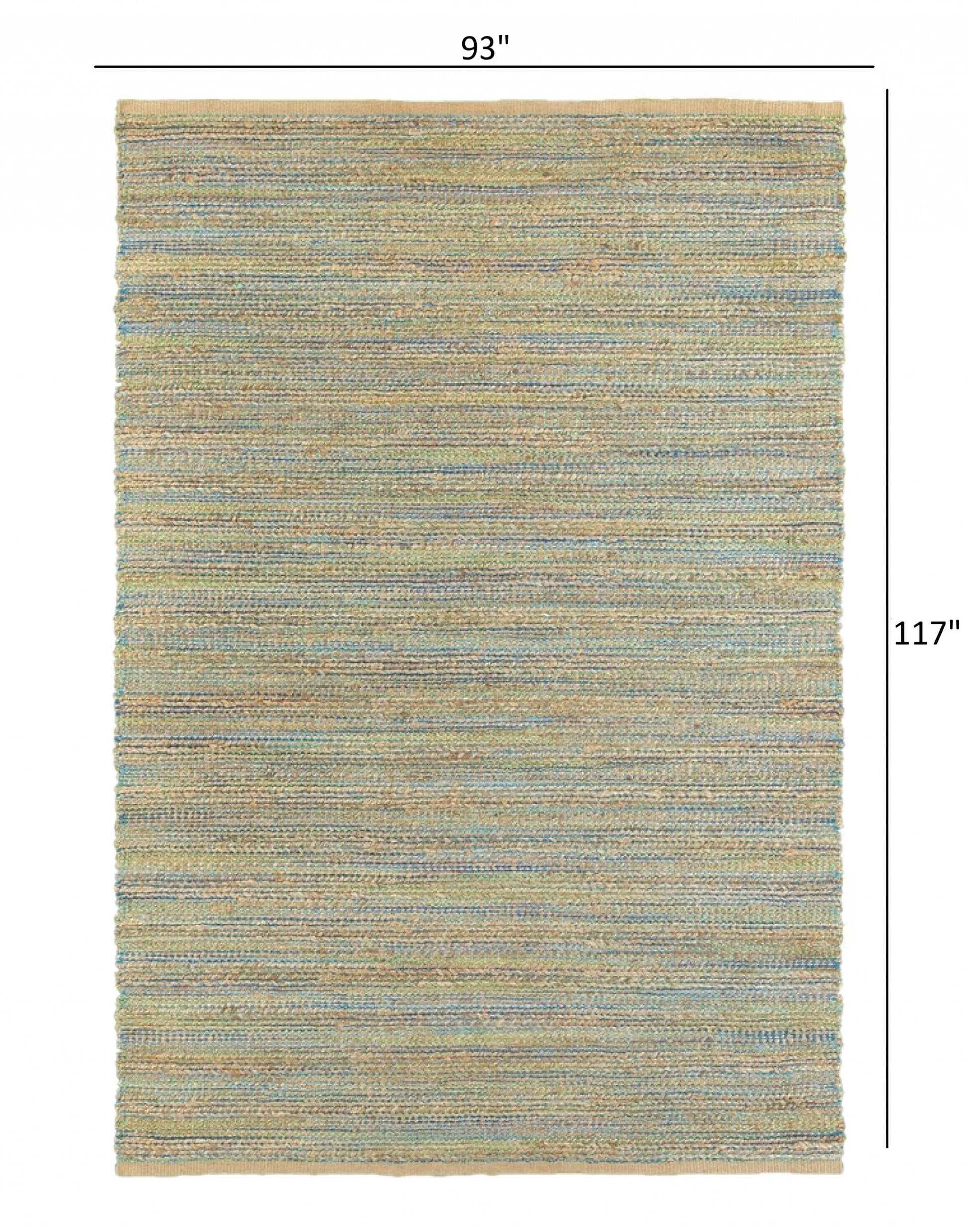 HomeRoots 8' x 10' Multitoned Braided Jute Area Rug