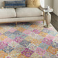 HomeRoots 8' x 10' Muted Brights Floral Diamond Area Rug