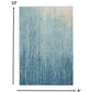 HomeRoots 8' x 10' Navy and Light Blue Abstract Area Rug