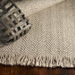 HomeRoots 8' x 10' Oatmeal Beige Hand Woven Herringbone Indoor Area Rug