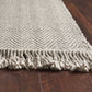 HomeRoots 8' x 10' Oatmeal Beige Hand Woven Herringbone Indoor Area Rug