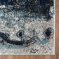 HomeRoots 8' x 10' Shades of Blue and Gray Abstract Marble Area Rug