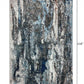 HomeRoots 8' x 10' Shades of Blue and Gray Abstract Marble Area Rug