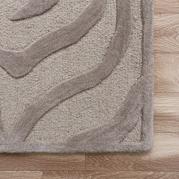 HomeRoots 8' x 10' Taupe Zebra Pattern Area Rug