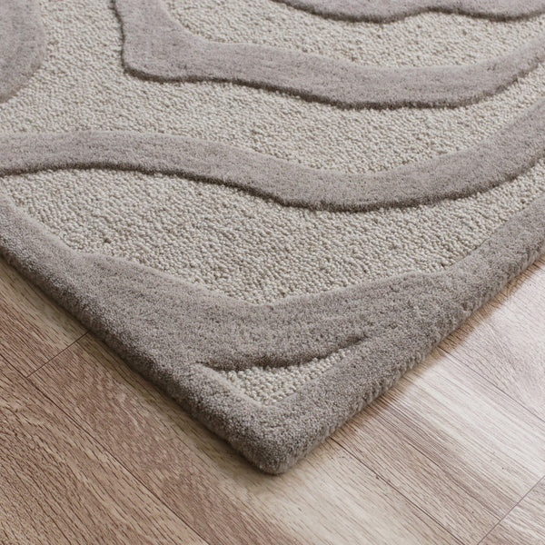 HomeRoots 8' x 10' Taupe Zebra Pattern Area Rug