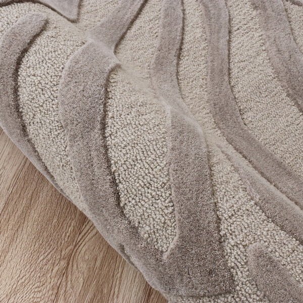 HomeRoots 8' x 10' Taupe Zebra Pattern Area Rug