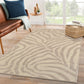 HomeRoots 8' x 10' Taupe Zebra Pattern Area Rug