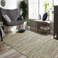 HomeRoots 8' x 10' Teal and Natural Braided Jute Area Rug