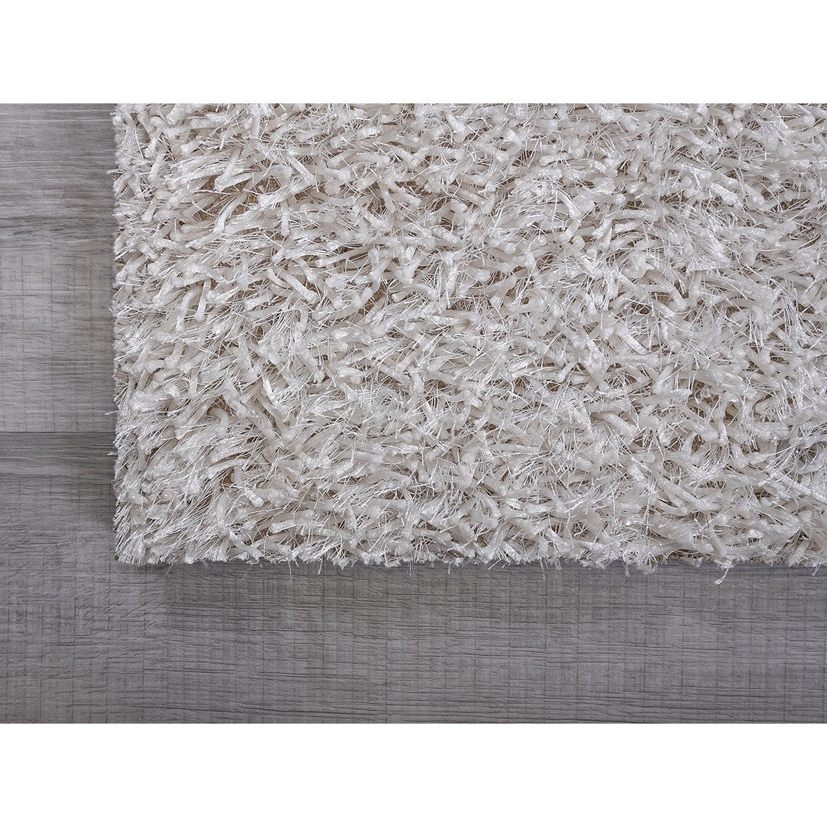HomeRoots 8' x 10' White and Silver Sparkly Area Rug