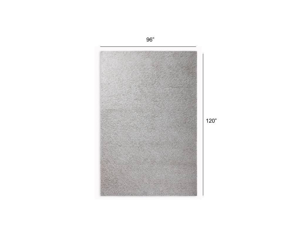 HomeRoots 8' x 10' White and Silver Sparkly Area Rug