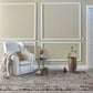 HomeRoots 8' x 11' Beige Grey Machine Woven Abstract Line Indoor Area Rug