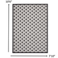 HomeRoots 8’ x 11’ Black White Gray Indoor Outdoor Area Rug