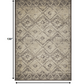 HomeRoots 8' x 11' Gray Beige Distressed Diamond Area Rug