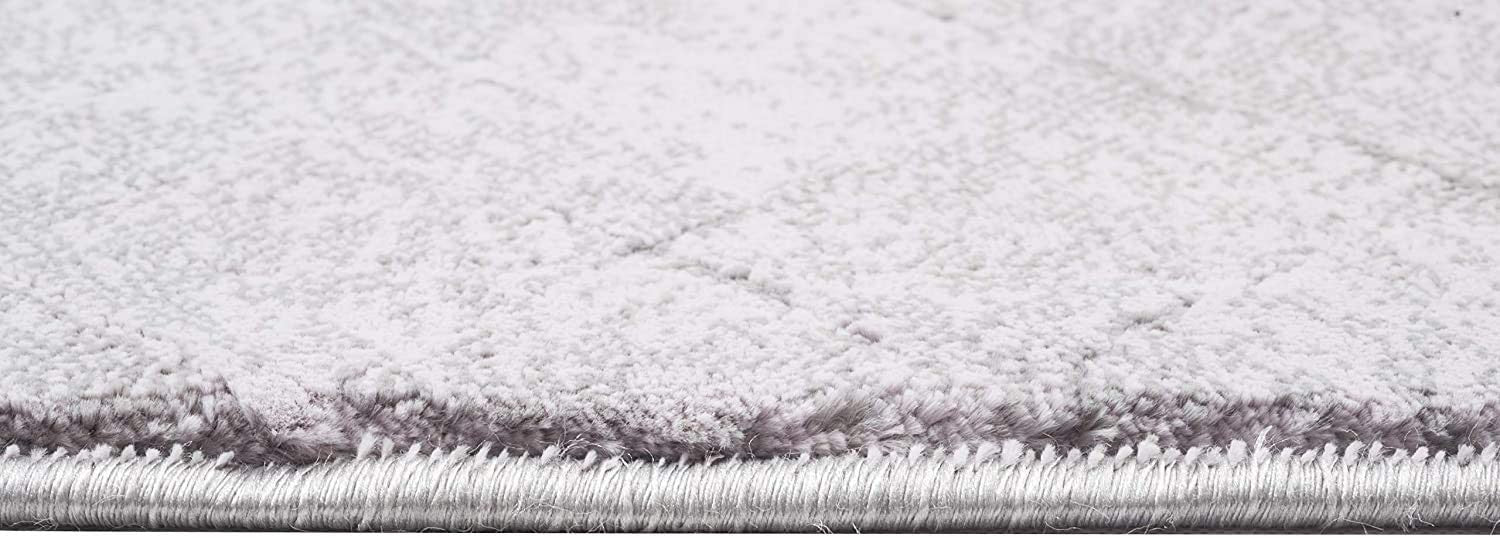HomeRoots 8' x 11' Gray Distressed Diamonds Area Rug