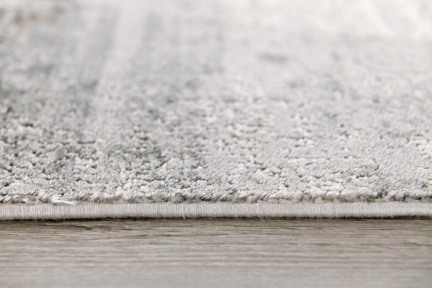 HomeRoots 8' x 11' Gray Distressed Prism Modern Area Rug