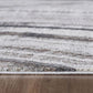 HomeRoots 8' x 11' Gray Ivory Abstract Strokes Modern Area Rug
