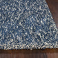 HomeRoots 8' x 11' ' Indigo and Ivory Heather Shag Area Rug